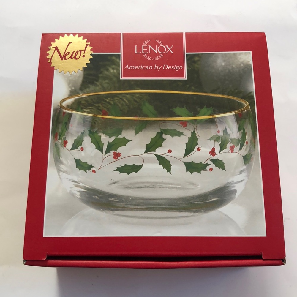 Lenox Holiday Bowl 20oz. 856103 Holly Berries